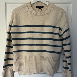 Veronica Beard Cropped Andover Cotton Sweater